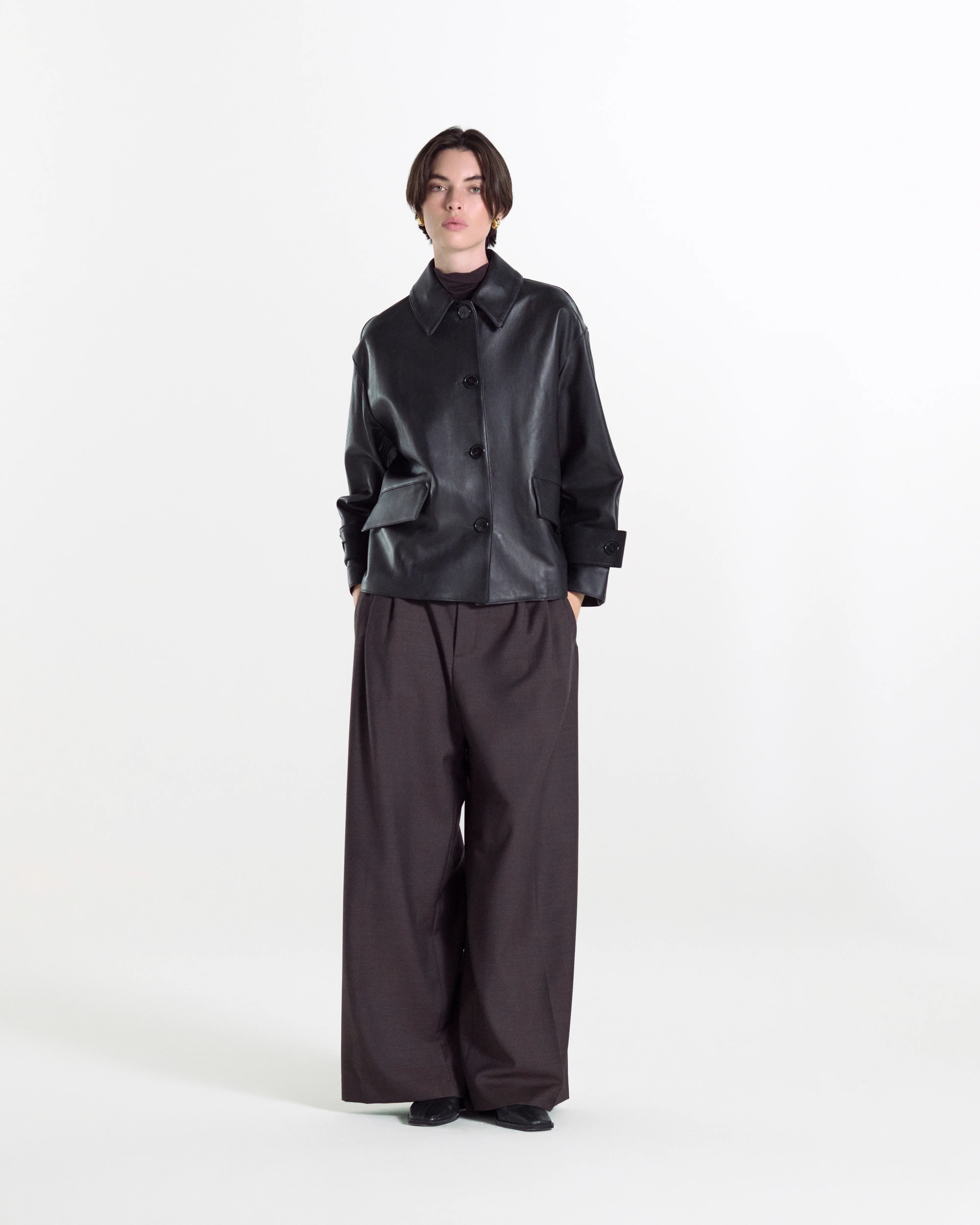 Humbie Slim Leather Jacket - Image 4